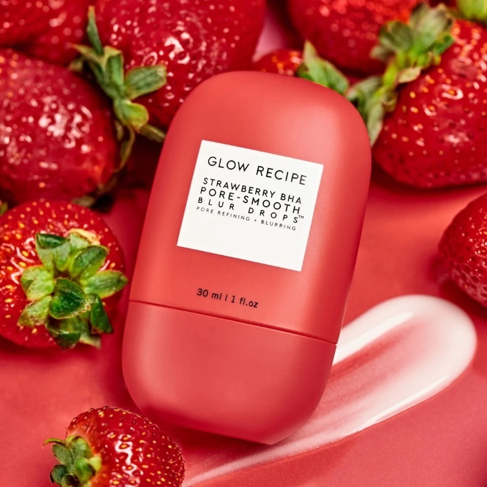 NEW Glow Recipe Strawberry BHA Pore-Smooth Blur Drops